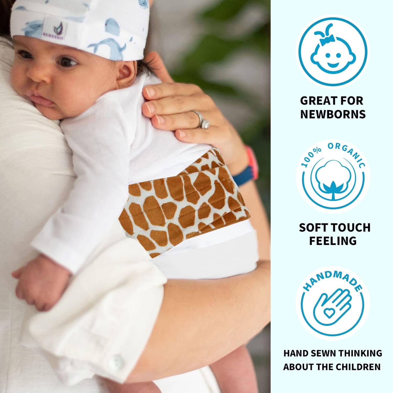 Baby Colic, Gas and Upset Stomach Relief, Baby Heated Tummy Wrap, Infant Swaddling Belly Belt with Soothing Warmth (Lion) - Image 4